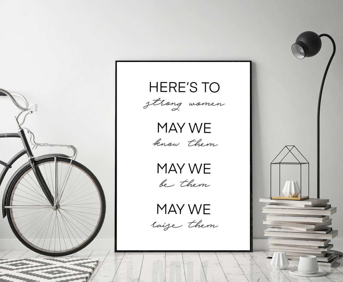 Poster Strong Women Sw Quote