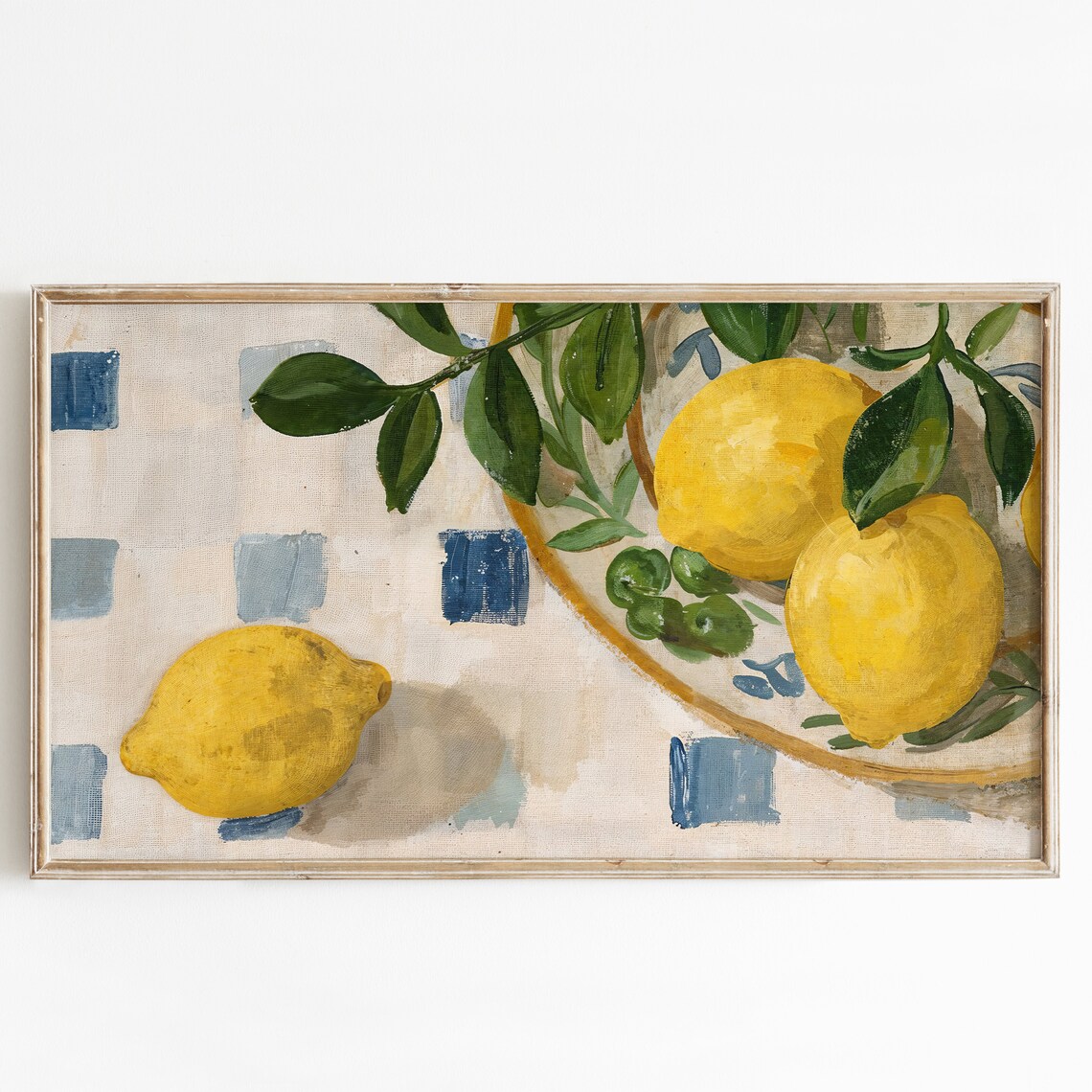 Summer Lemons Art Print, Seasonal Holiday Decor