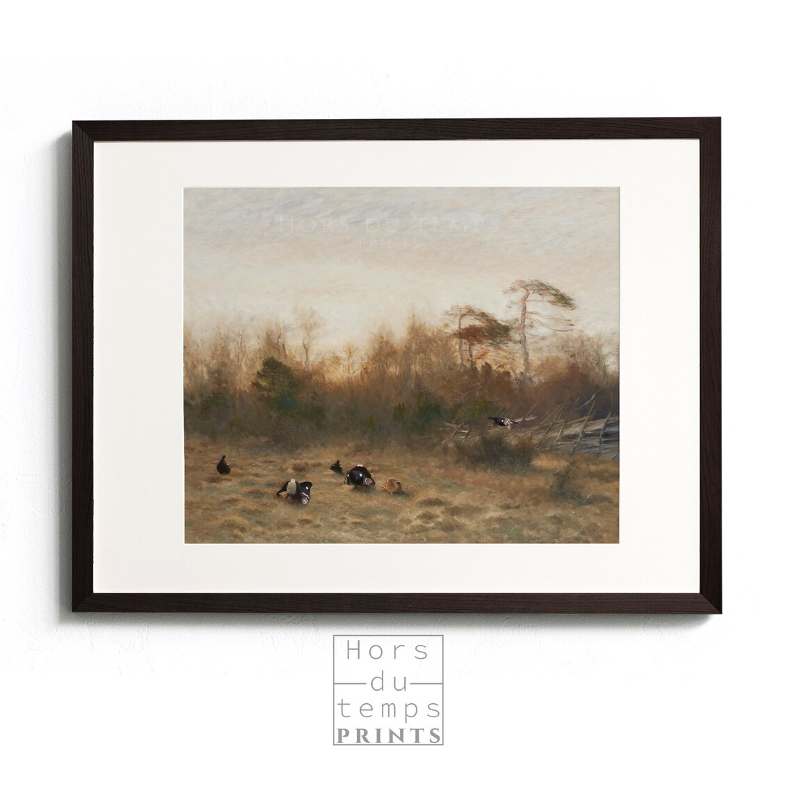 Black Grouse Meadow Birds Vintage Game Wildlife Oil Painting Poster - Image 2