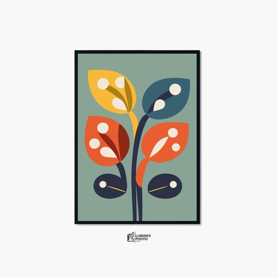 Instant Art Illustrationabstract Floral Photography Print Scandinavian Home Decor