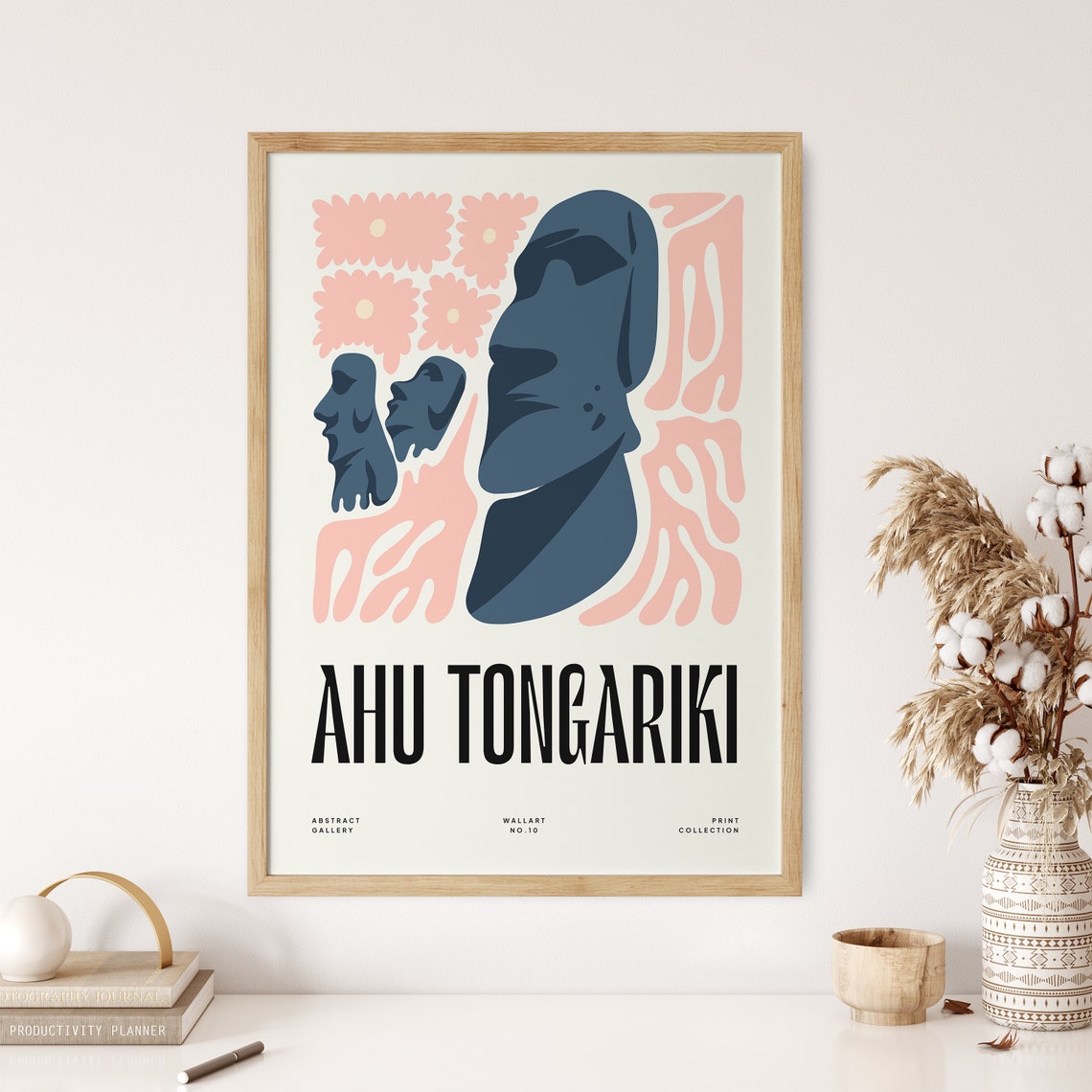Ahu Tongariki Moai Easter Island Abstract Gallery Art Poster - Image 3