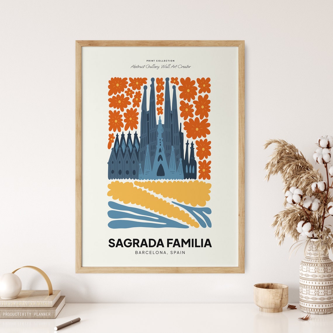 Sagrada Familia Spain Poster Sagrada Familia Barcelona Spain Print Sagrada Familia Travel Poster Sagrada Familia Exhibition Trendy Art - Image 4