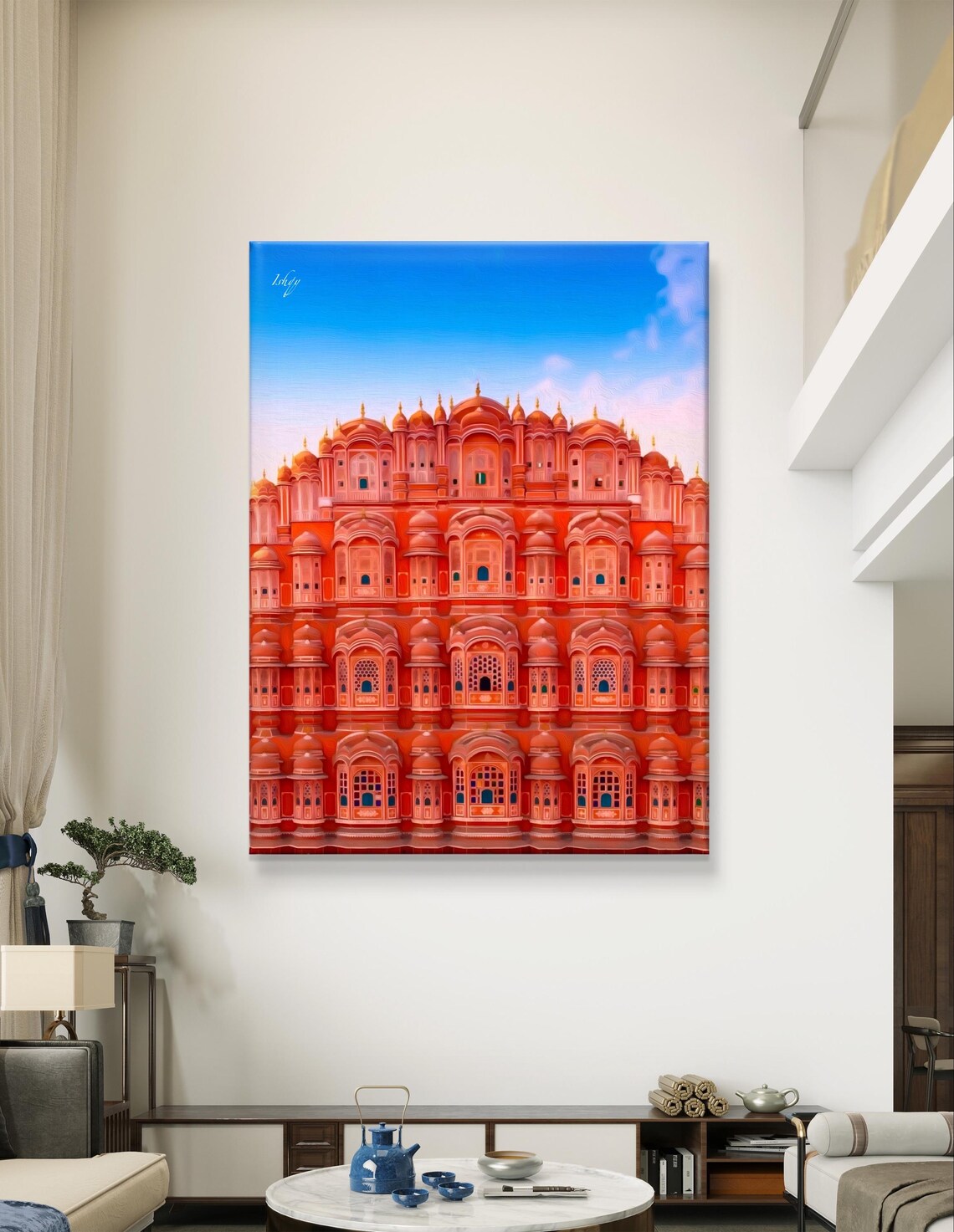 Hawa Mahal Jaipur Pink Palace Facade Iconic India Travel Poster - Image 4