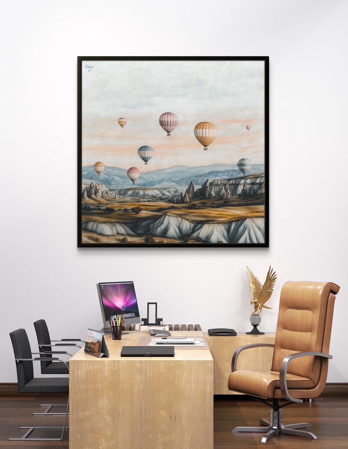 Colorful Cappadocia Balloon Festival Valley of Rock Spires Poster - Image 2