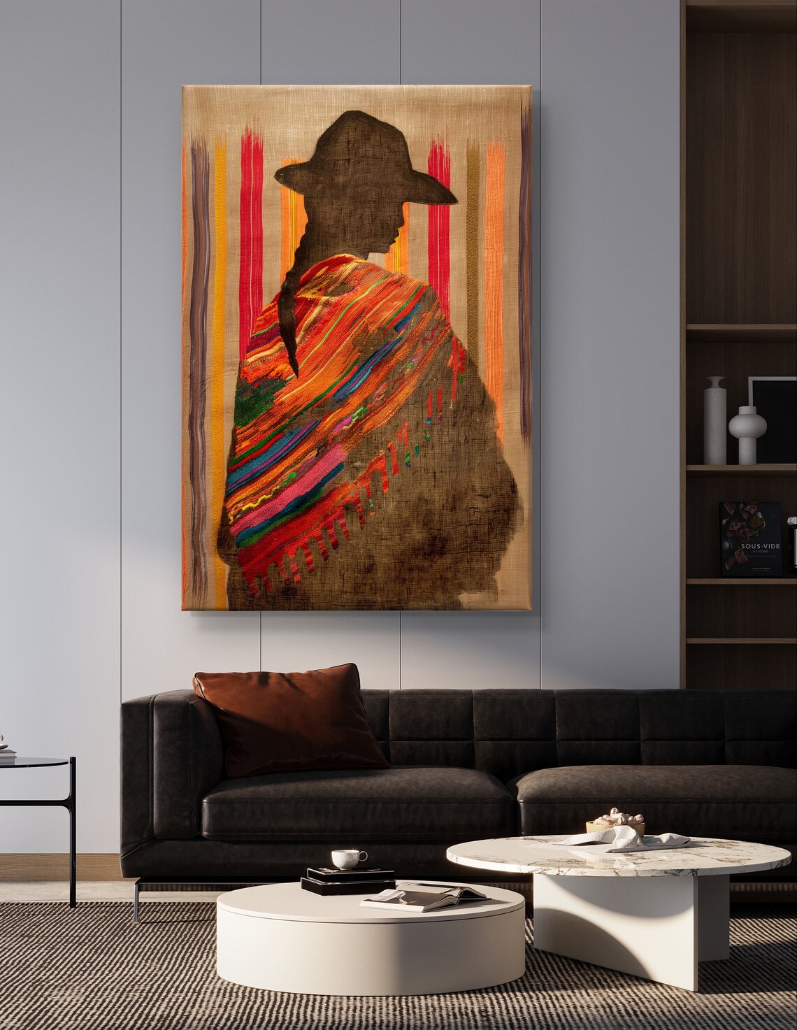 Bolivian Woman Art Print, Cultural Portrait Decor - Image 4