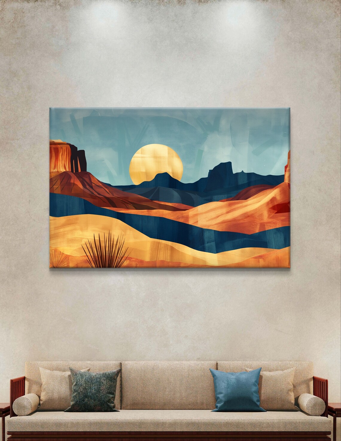 Desert Sunset Southwest Landscape, Boho Art Print - Image 5