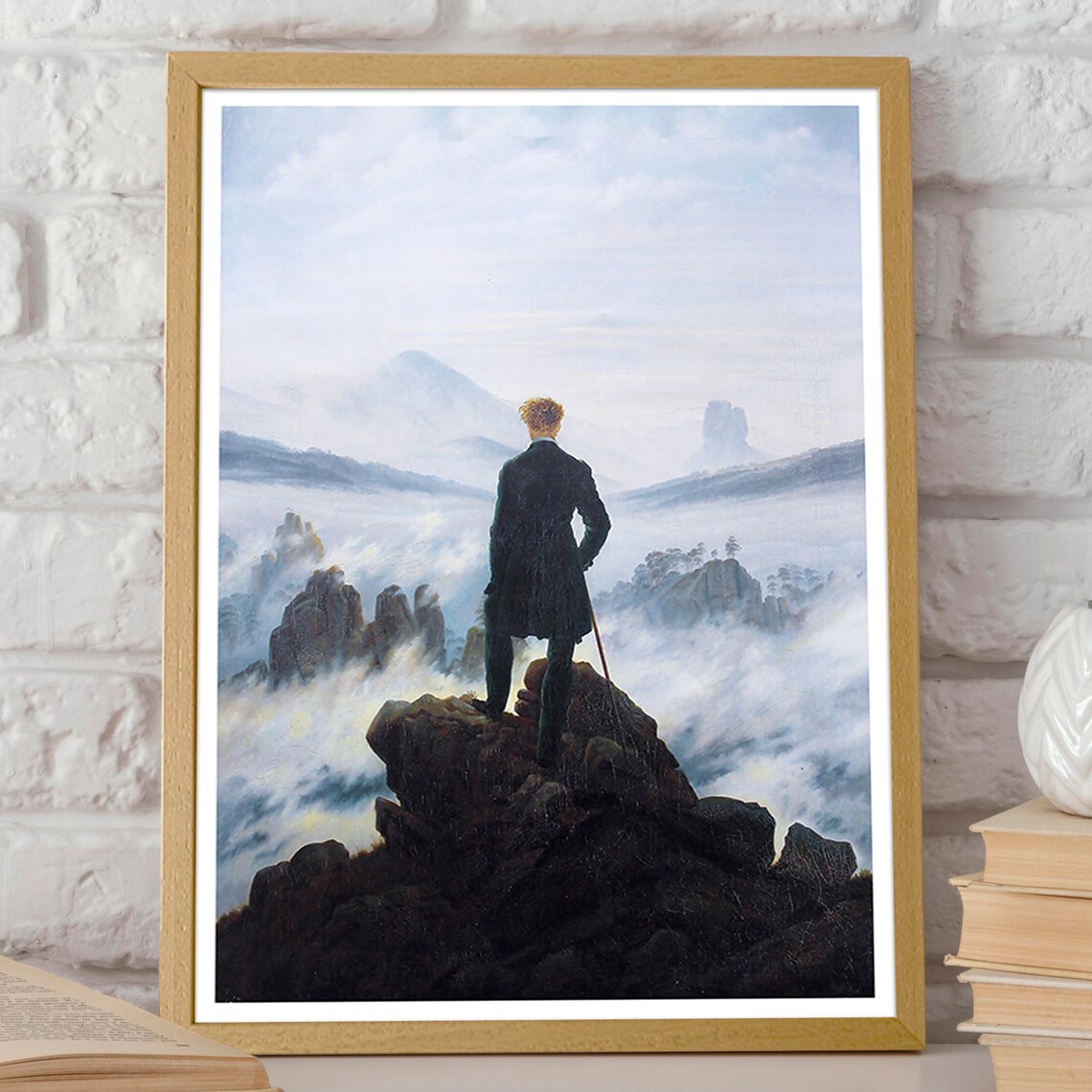 Wanderer Above the Sea of Fog, Caspar David Friedrich Poster - Image 2
