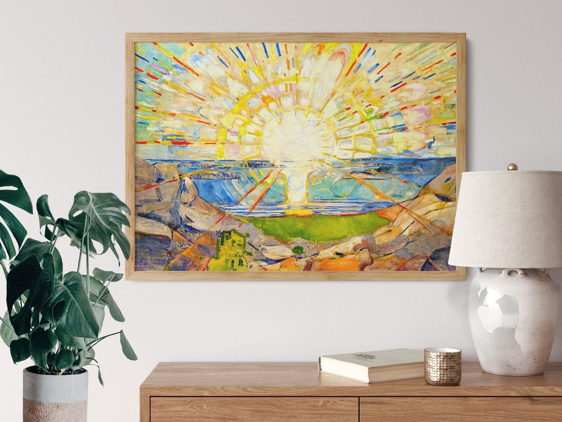 Edvard Munch's The Sun, Coastal Wall Art Print - Image 2
