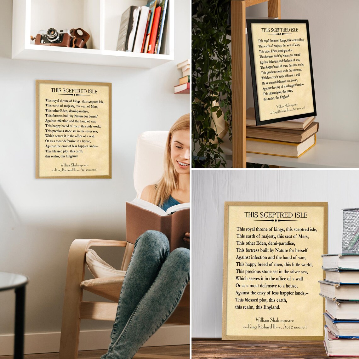 This Sceptred Isle Speech By William Shakespeare - Image 2