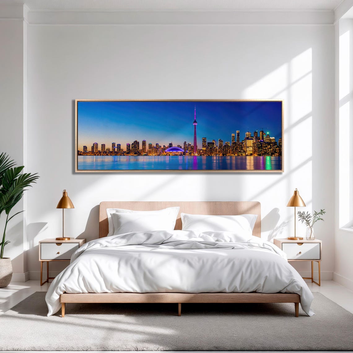 Toronto Skyline Night Lights CN Tower Triptych Canada Poster - Image 6
