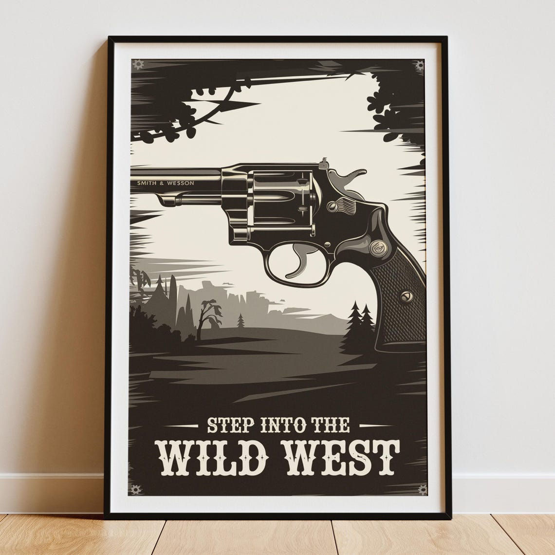 Classic Cowboy Revolver, Wild West Western Decor - Image 4