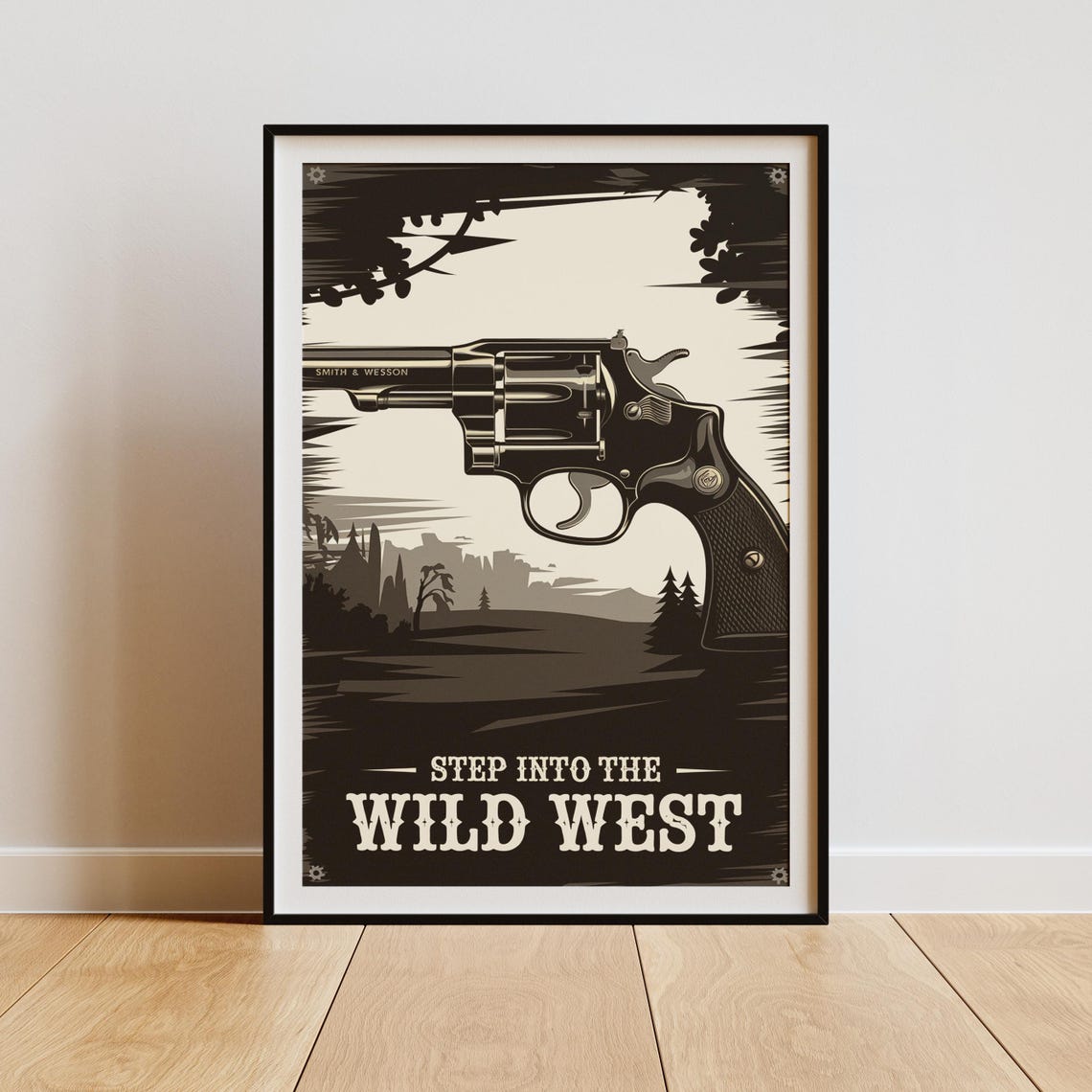 Classic Cowboy Revolver, Wild West Western Decor - Image 2