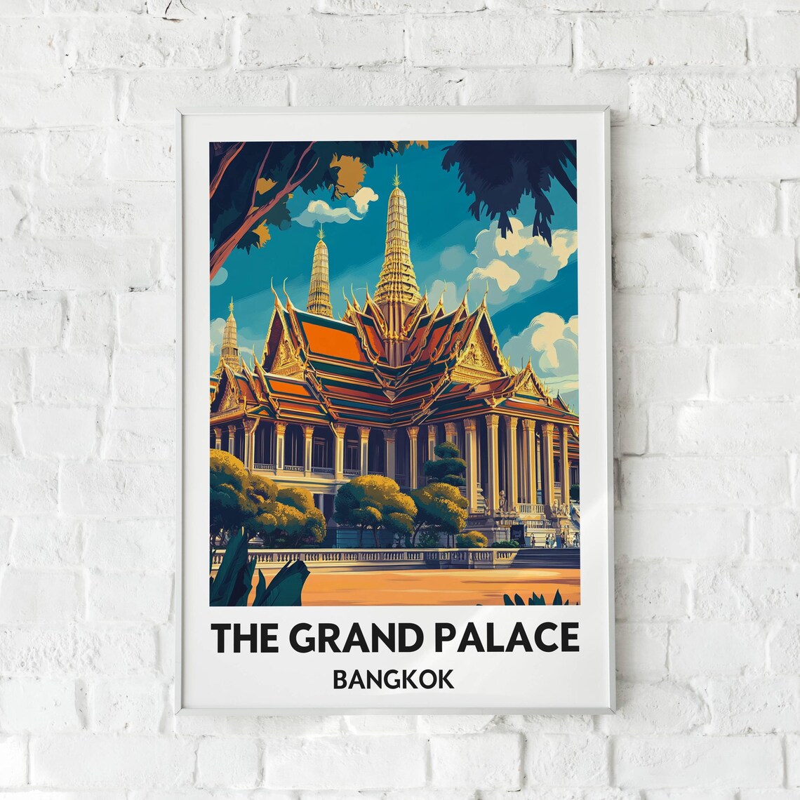 Grand Palace Bangkok, Thailand Travel Poster - Image 6