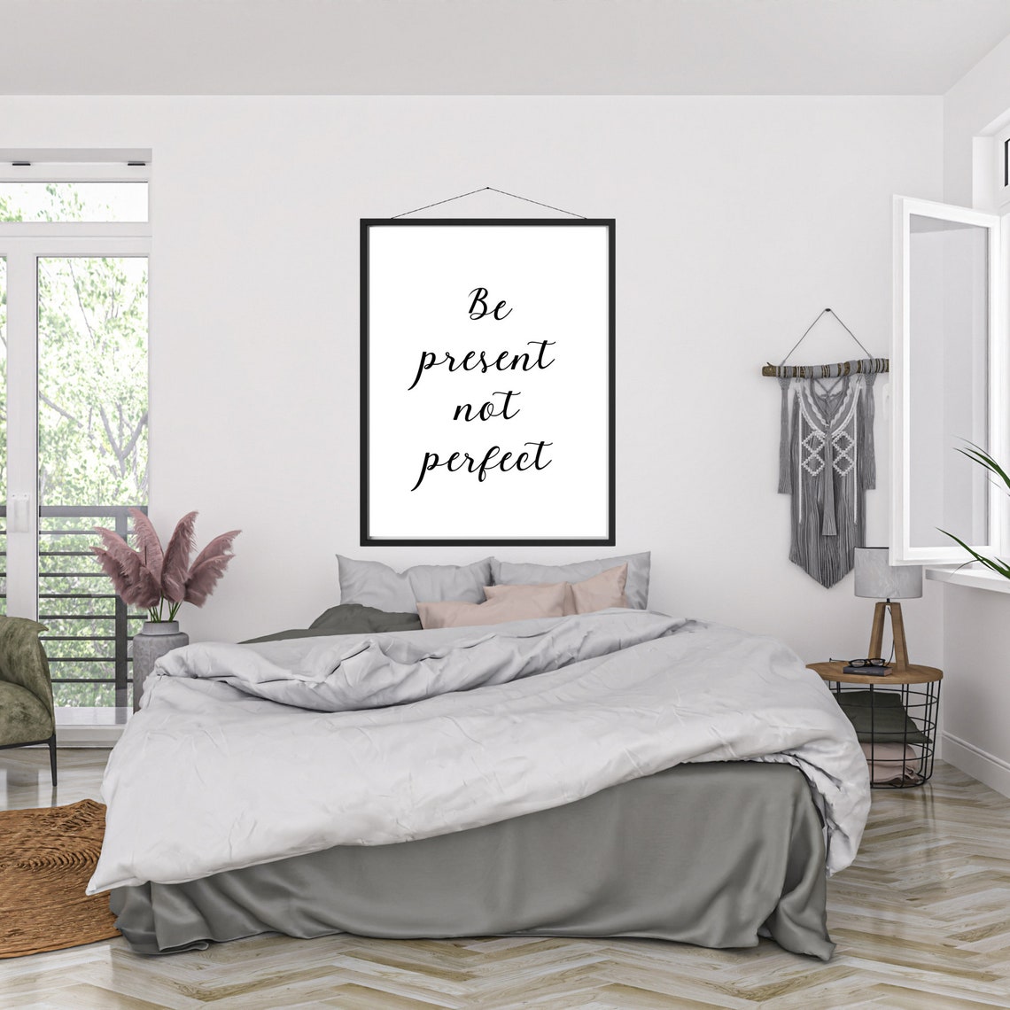 Be Present Not Perfect Art Print - Image 2