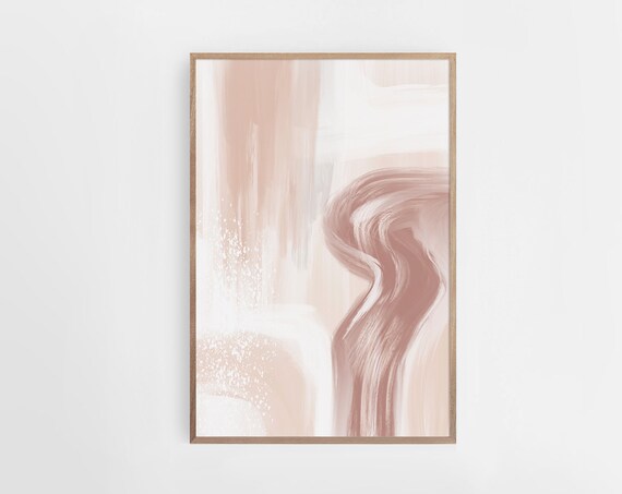 Pastel Brush Stroke Print Abstract Wall Art Neutral Print Abstract Painting Modern Art Beige Abstract Wall Art Scandinavian Print