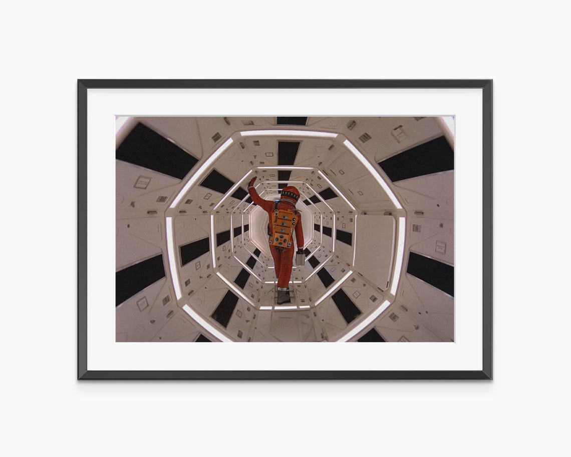 2001 A Space Odyssey Astronaut Centrifuge Iconic Movie Scene Poster