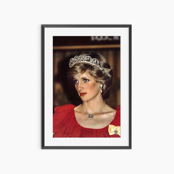 Princess Diana Print Photography Prints Lady Vintage Poster Art Retro Museum Quality