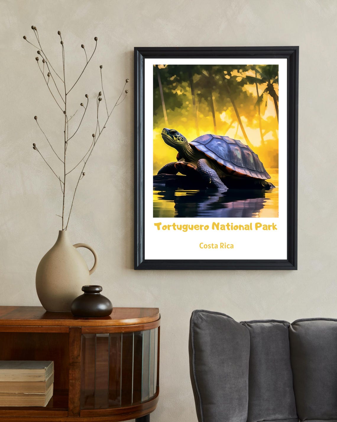 Tortuguero National Park Costa Rica Travel Poster - Image 2