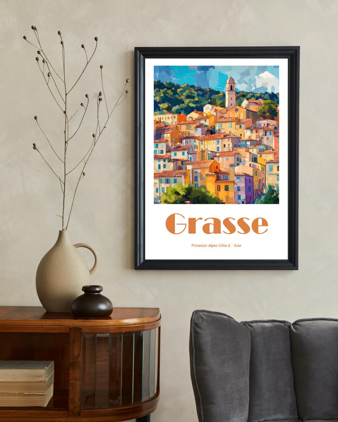 Grasse France Travel Poster, French Riviera - Image 2