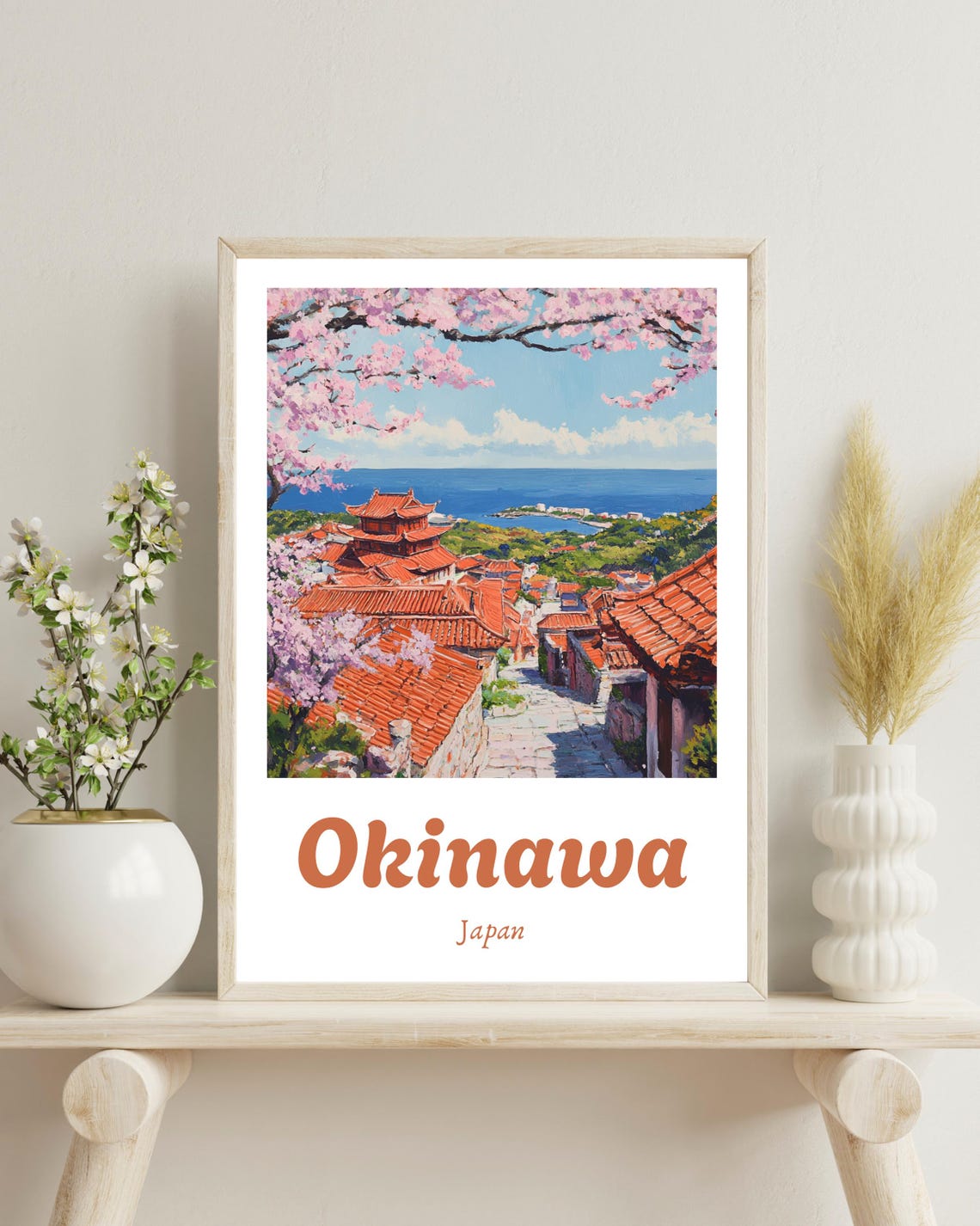 Okinawa Travel Poster, Japan Wall Art