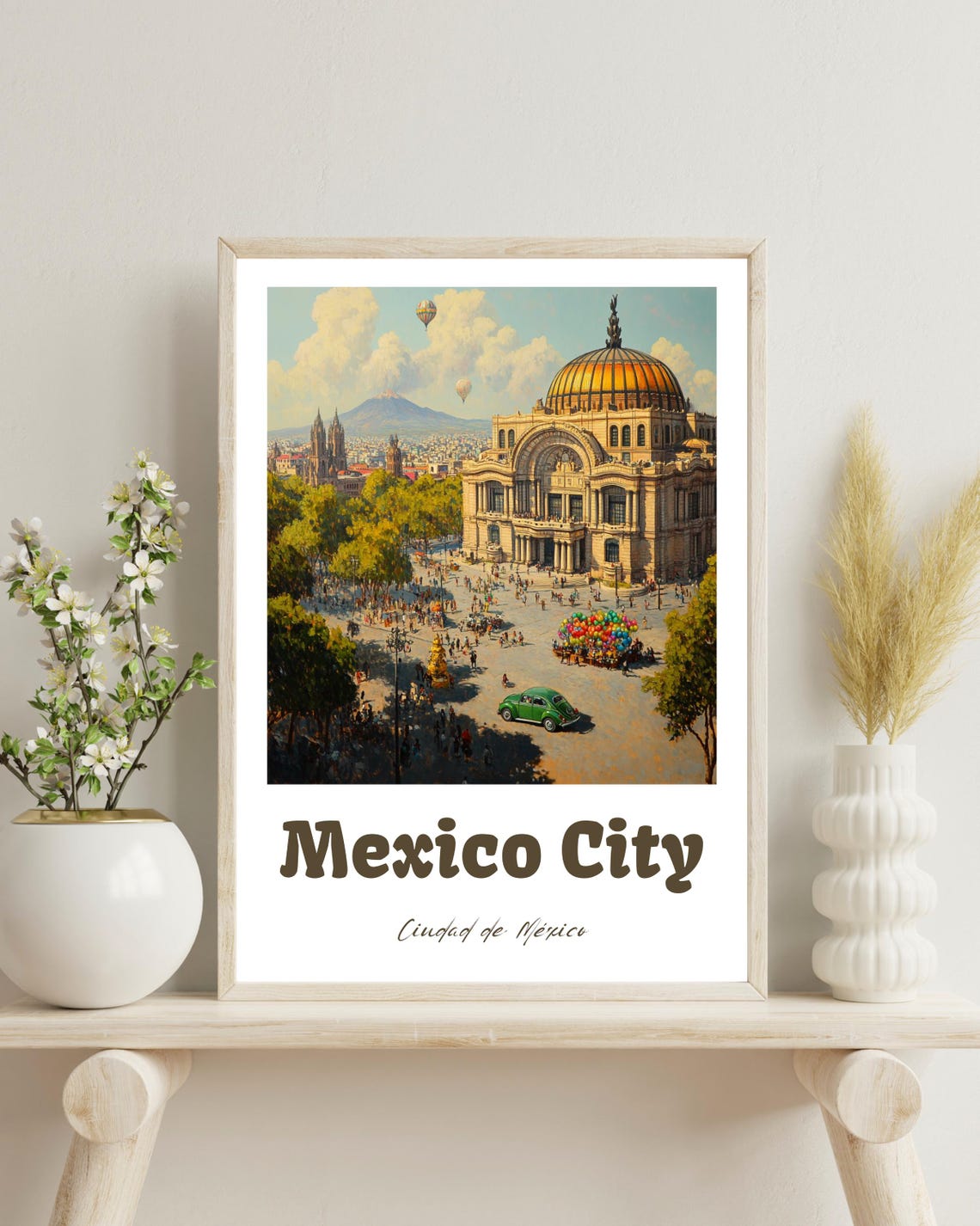 Mexico City Travel Poster, Home Decoration