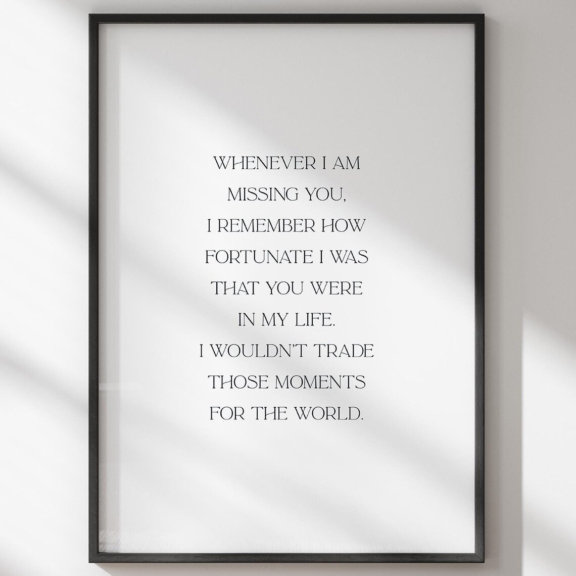 How Fortunate Memorial Bereavement Art Print