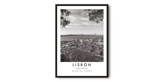 Lisbon Portugal Minimalist Travel Poster