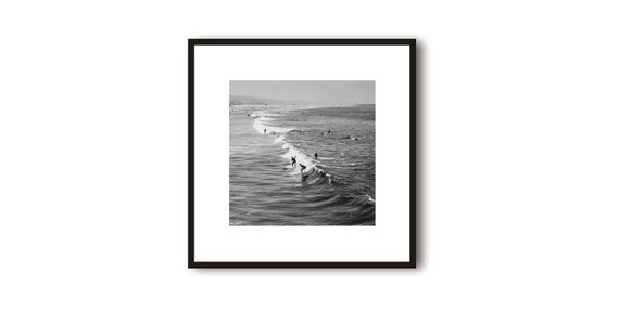 California Surf Campervan Travel Poster, Minimalist