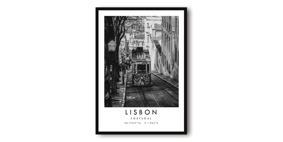 Lisbon Tram Travel Photography Art Print