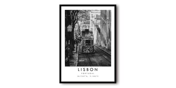 Lisbon Tram Travel Photography Art Print