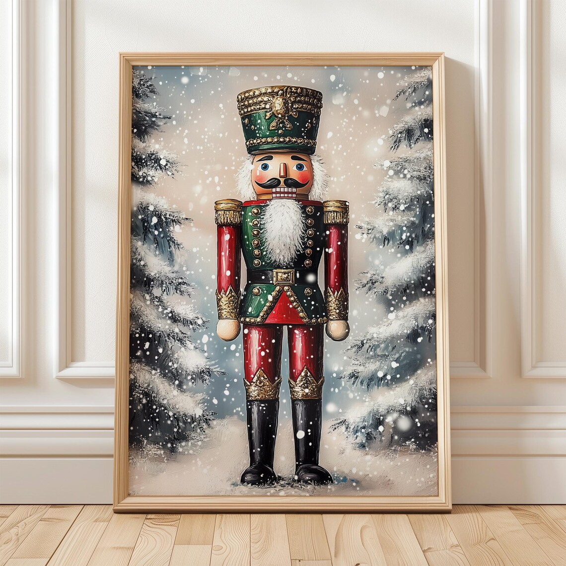 Classic Nutcracker Christmas Holiday Traditional Art Print