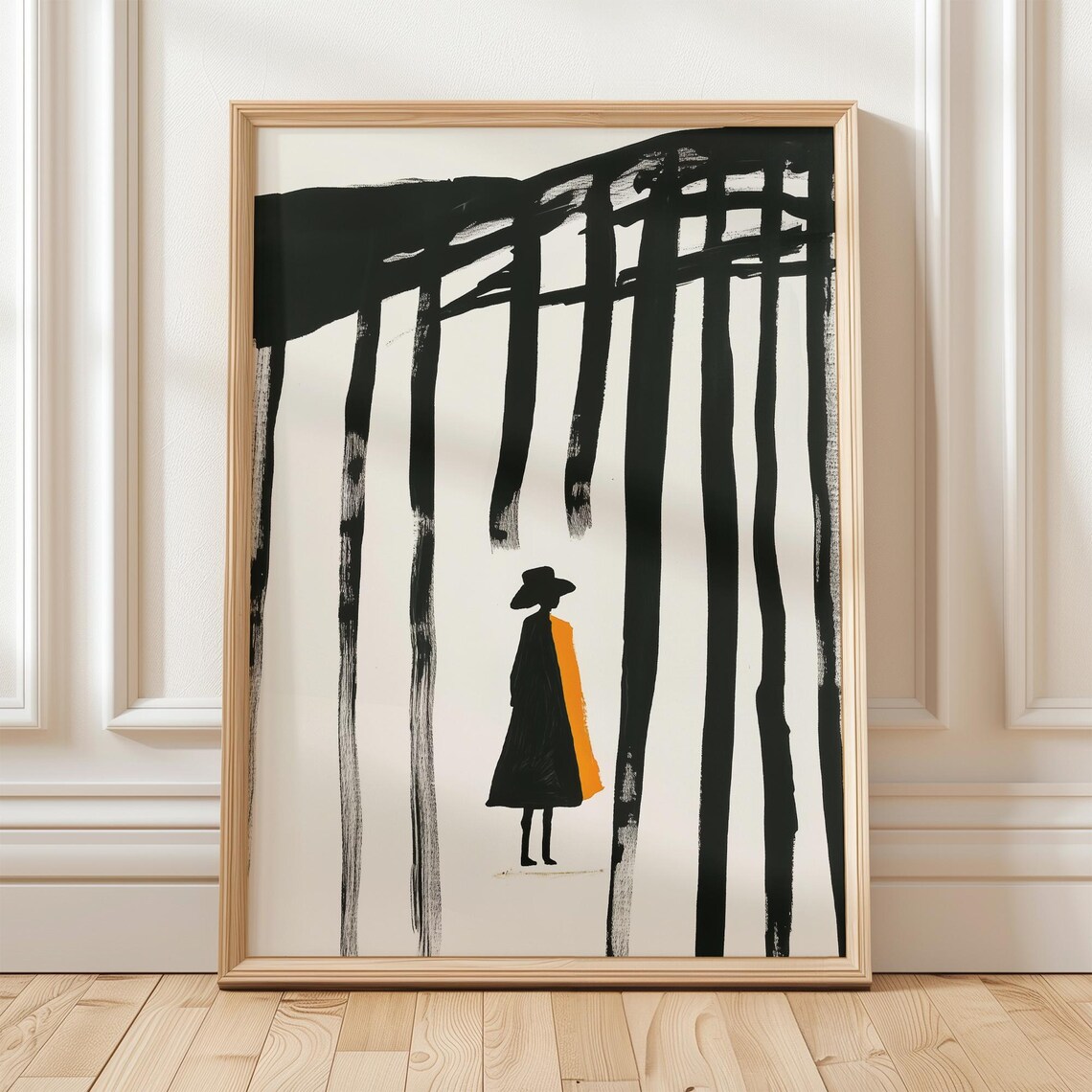 Woman Silhouette, Modern Abstract Female Figure