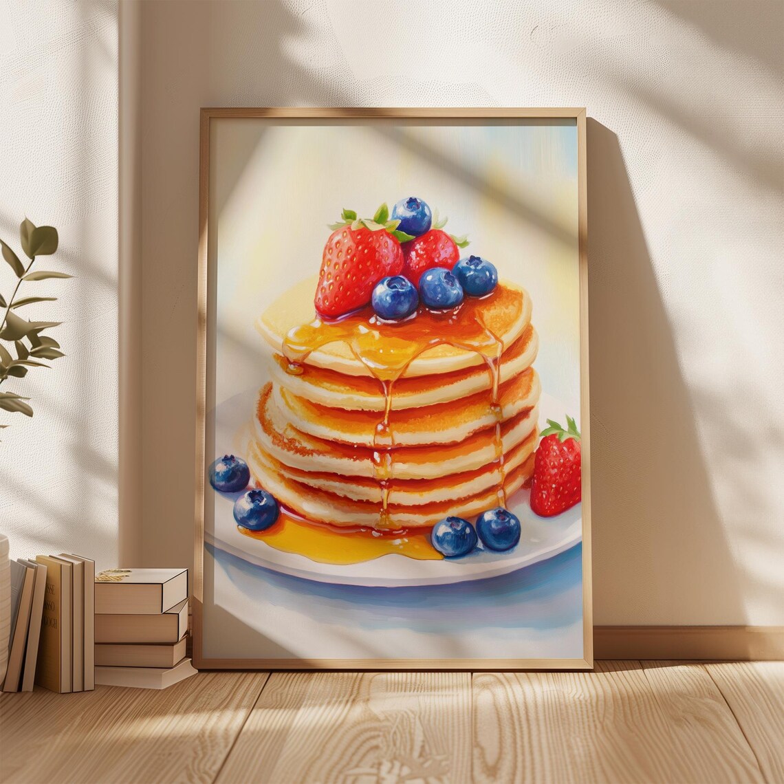 Pancake Art Print, Contemporary Dining Room Decor - Image 4