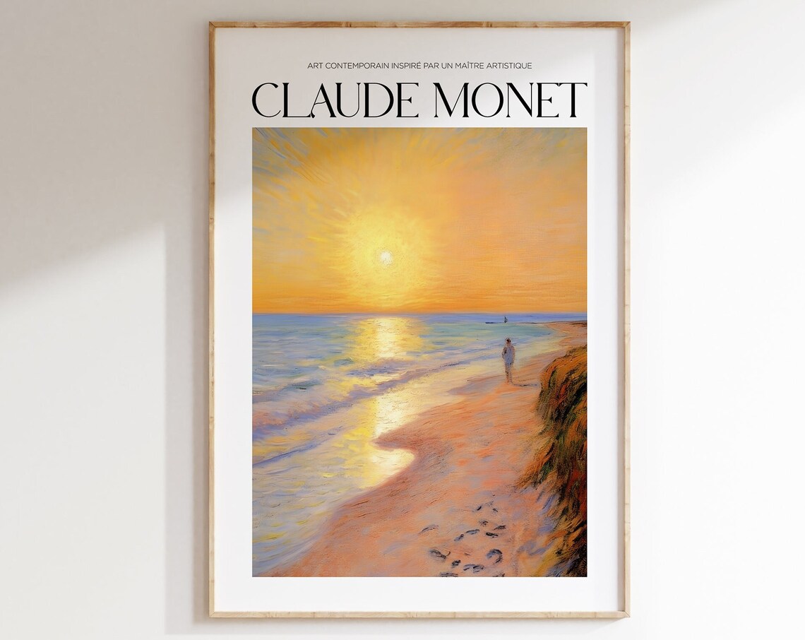 Claude Monet Aesthetic Room Decor Art Print