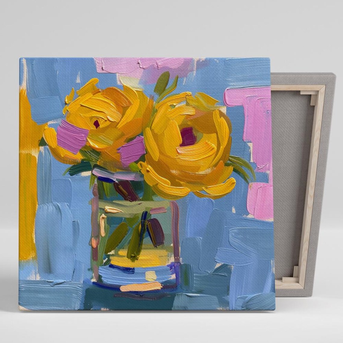 Sunflower Burst, Contemporary Floral Art Print
