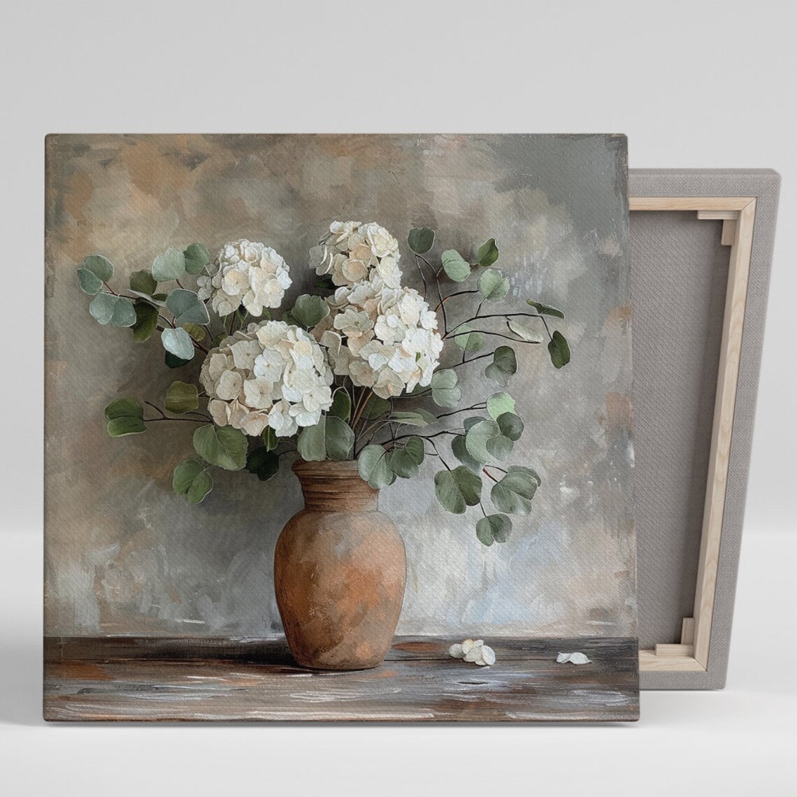 Hydrangea Wall Art Print, Rustic Farmhouse Decor