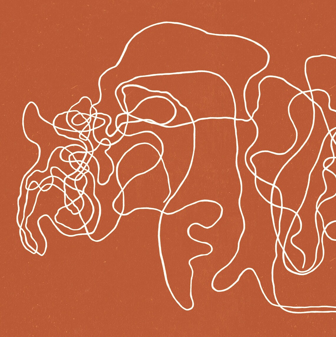 Contemporary Abstract Line Art, Minimal Modern Poster - Image 2