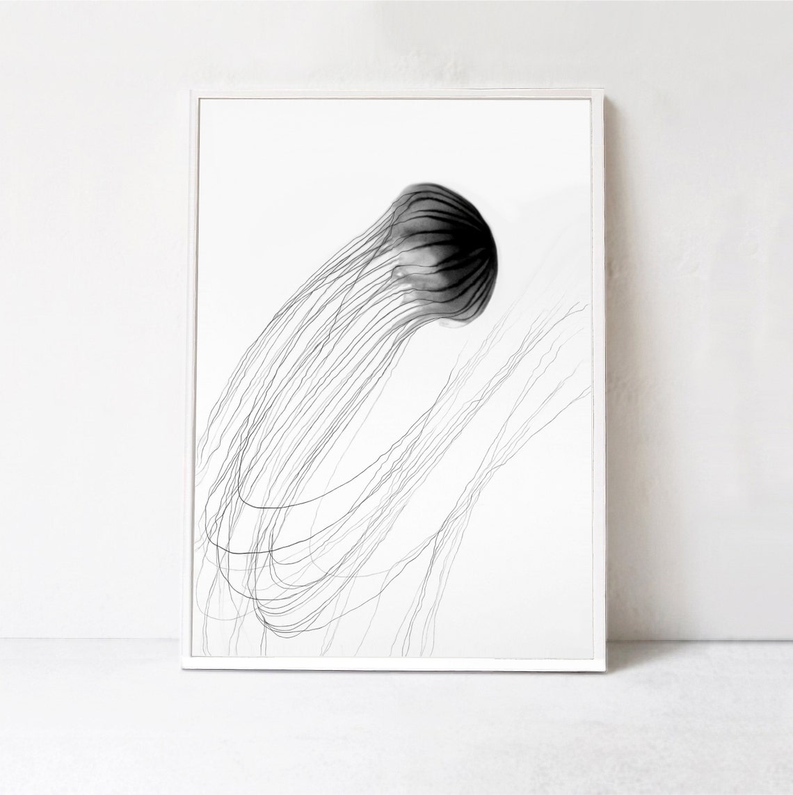 Jellyfish Art Print, Modern Home Decor