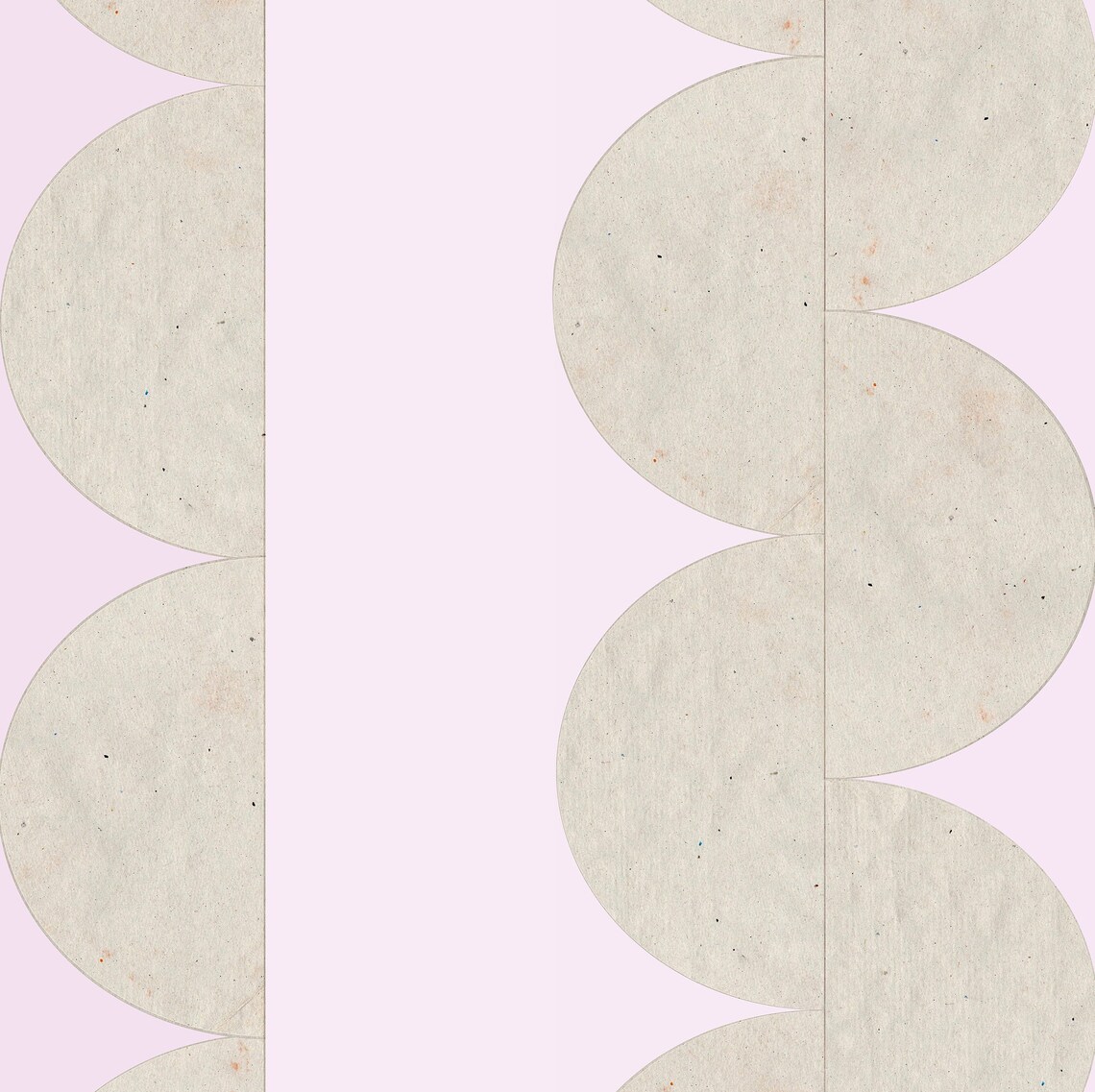 Mid Century Modern Pink Abstract Geometric Art - Image 2