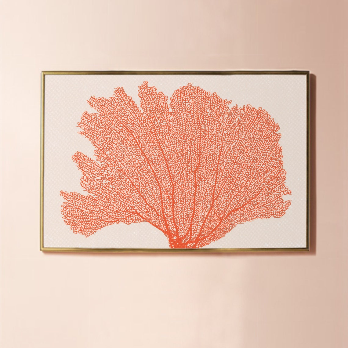 Seafan Coral Print, Coastal Wall Art - Image 2