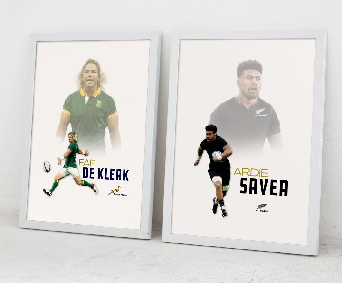 Ardie Savea All Blacks New Zealand Rugby Star Power Runner Poster - Image 2