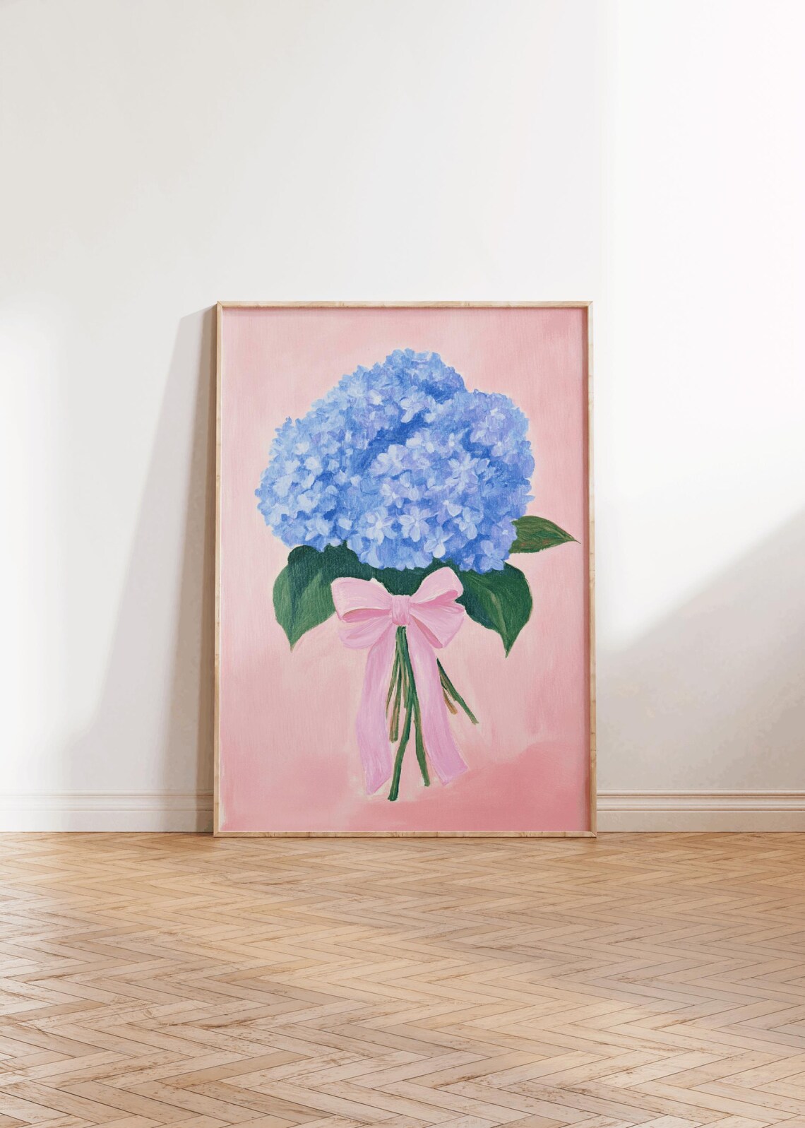 Hydrangea Spring Nursery Wall Art Print - Image 2