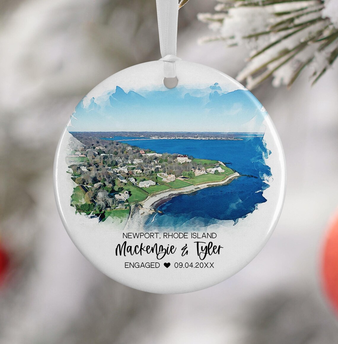 Newport Rhode Island Cliff Walk Travel Poster