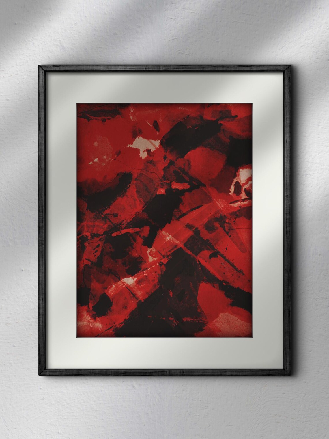 High Contrast Abstract Watercolor Painting