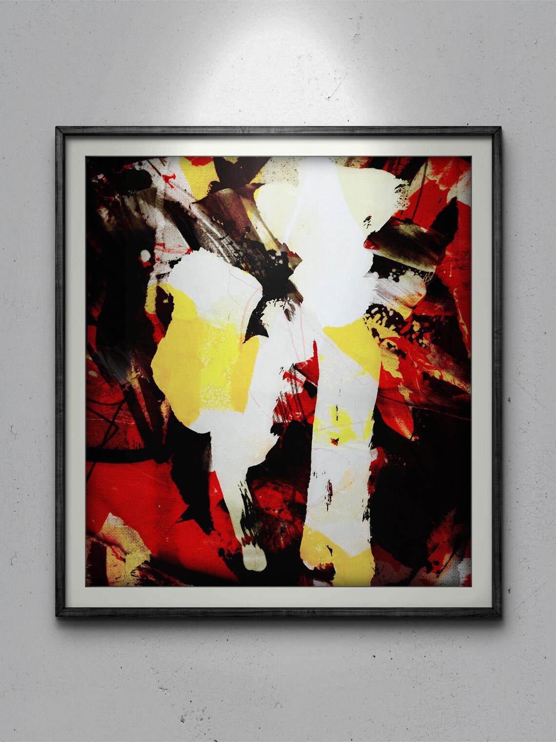 Abstract Nature Mixed Media Painting, Dynamic Art - Image 3