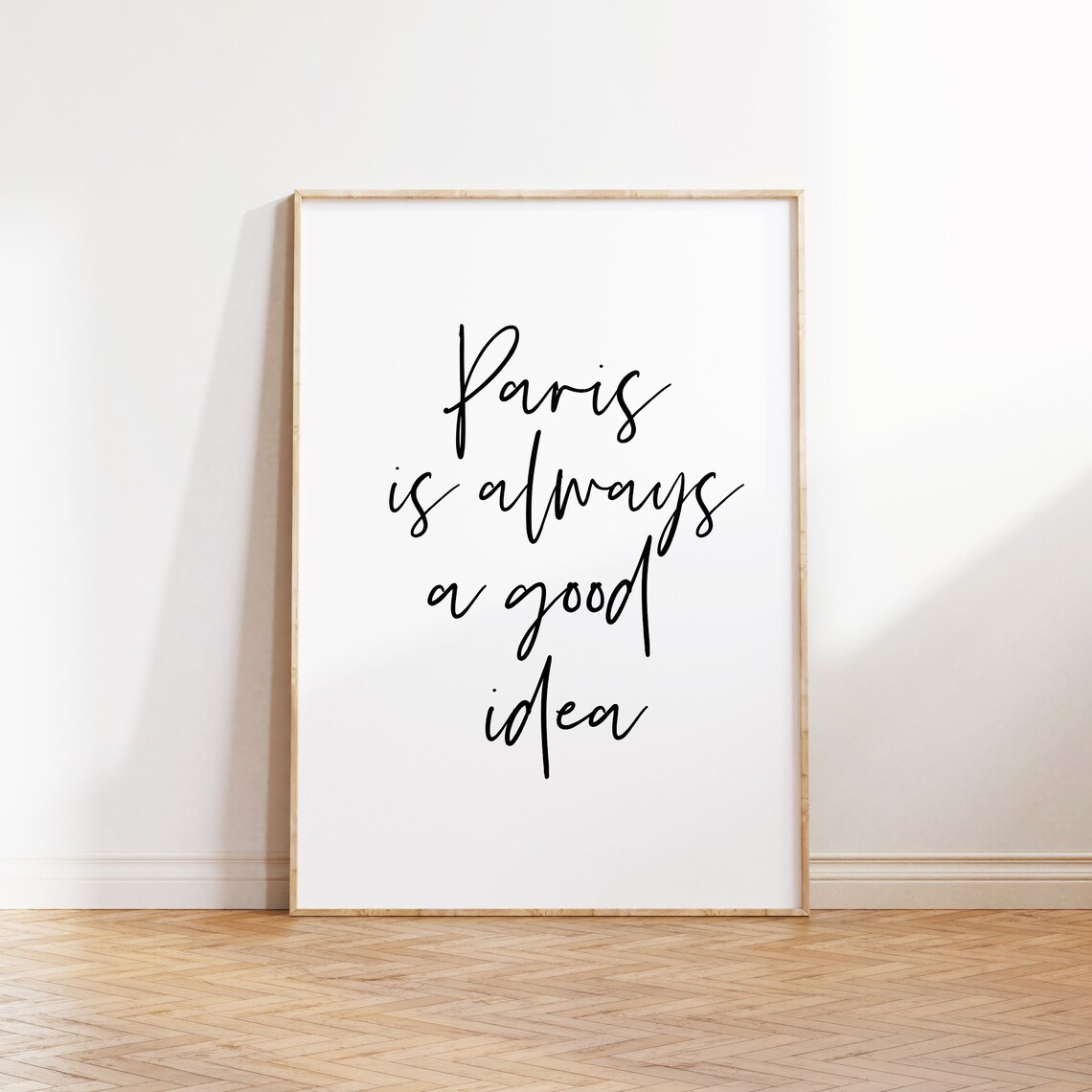 Paris Is Always a Good Idea Travel Poster, Modern Decor - Image 3