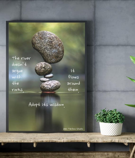 Adopt Its Wisdom Inspirational Wall Art Home Or Office Decor Spiritual Motivational Martial Artwork
