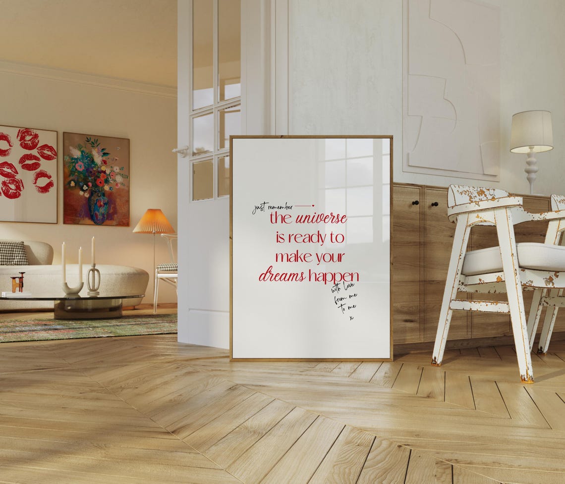 The Universe Is Ready To Make Your Dreams Happen Positive Poster - Image 2