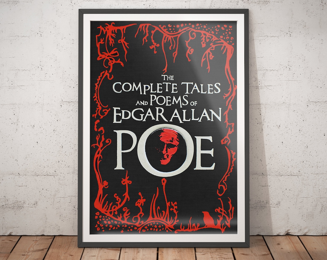 Edgar Allan Poe Vintage Literary Art Print