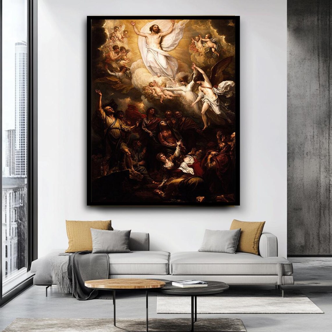 The Ascension of Christ, Baroque Religious Art Print - Image 2